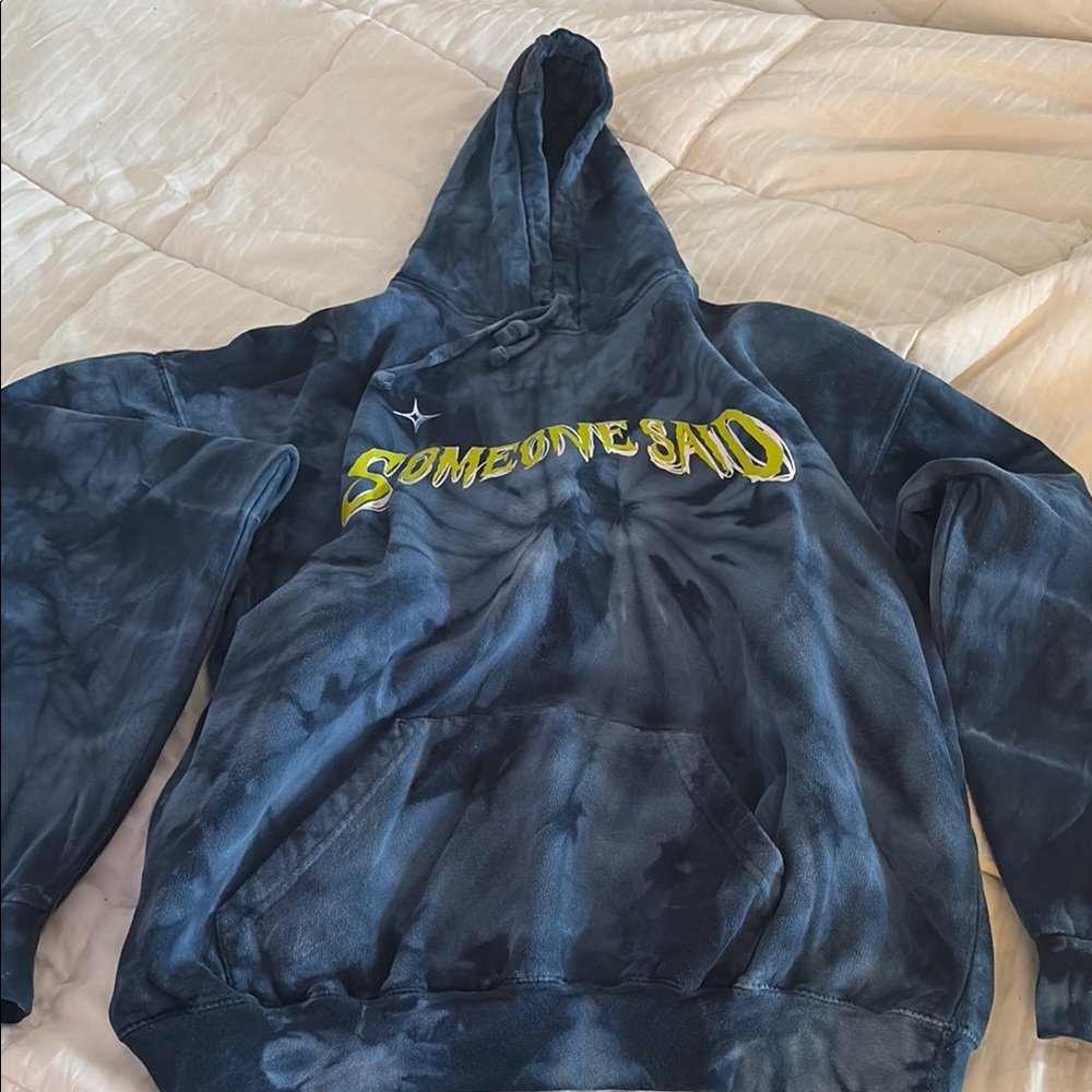 Blue Tie-Dye Men's Sweater